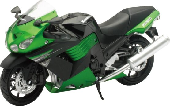 Kawasaki ZX-14 Street Bike Green 1:12 Scale by New Ray Toys