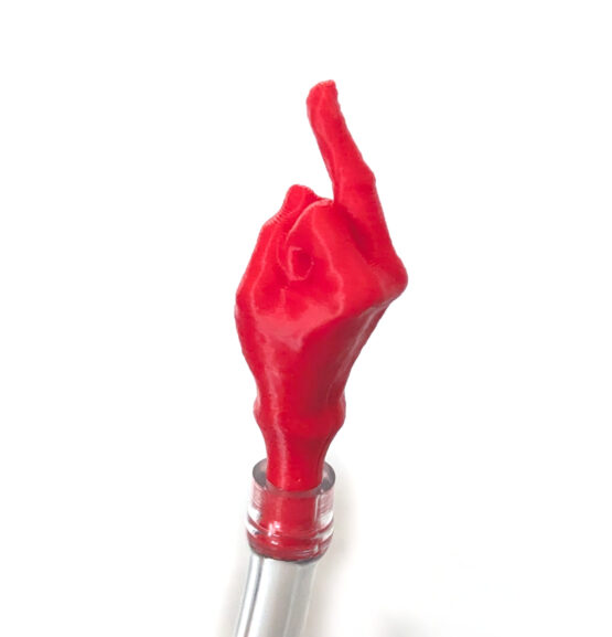 "The Bird" Fuel Hose Vent Cap - Red W/ 2.5" 1/4" Diameter Clear Hose