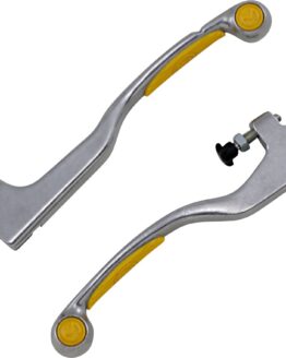 Competition Yellow Grip Brake & Clutch Lever Set