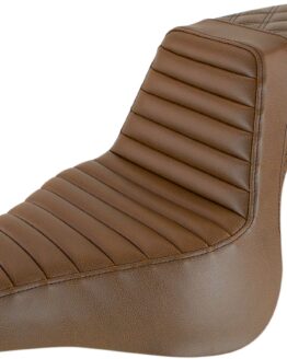 Step-Up Tuck and Roll 2-Up Seat Brown