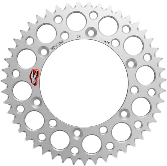 Renthal Ultralight 520-47 Rear Sprocket Silver Fits 99-24 Yamaha YZ/WR