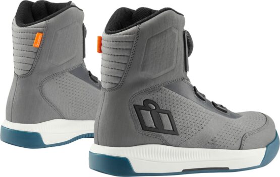 ICON Overlord Vented CE Boots - US Size 14, Gray/White/Teal - Image 2