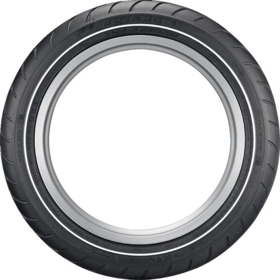 American Elite Front Tire Narrow White Wall MT90B16 72H - Image 2