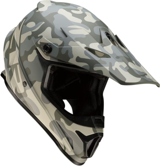 Rise Camouflage Full Face Offroad Helmet Green Small - Image 3