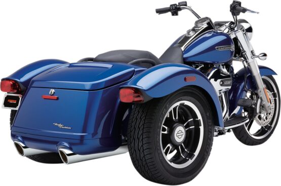 909-Twin Chrome Dual Slip On Exhaust