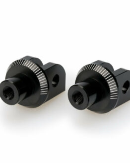 Puig Footpeg Adapter Rider Black For Suzuki GSX-S1000GT, GSX-R1300, GSX-8S, GSX-8R