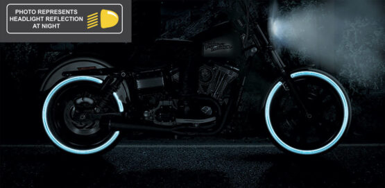 130/90-16 73H Front Tire 777 Cruiser - Heavy Duty "Reflector" Sidewall - Image 2
