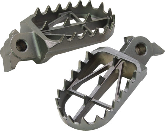 DRC Wide Footpegs Black Steel For Yamaha YZ/WR Models 1999-2024