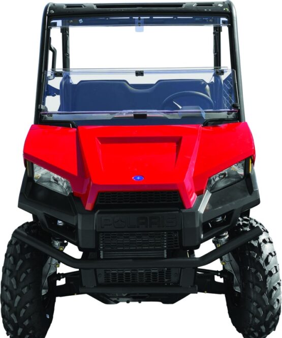 QuadBoss Windbreak Folding Windshield Clear Fits 17-21 Polaris Ranger 500 - Image 2