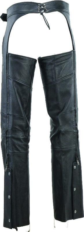 Kuryakyn Longhaul Leather Chaps Black Large Men's - Image 4