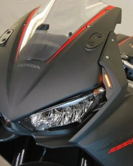 New Rage Cycles Front LED Turn Signals Black Fits 17-24 Honda CBR1000RR