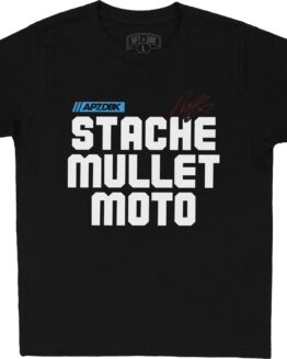 DBK Stache Mullet Moto Youth Tee Black Youth Large