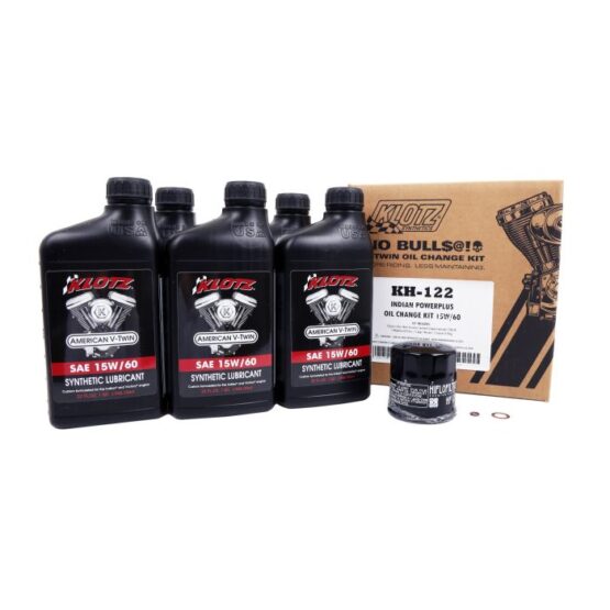 Klotz Oil Change Kit 15W-60 for Indian Powerplus V-Twin