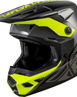 Fly Racing Kinetic Crest Helmet Grey/Black/Hi-Vis 2X-Large