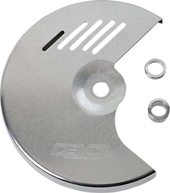 Devol Aluminum Front Disc Guard Silver For Suzuki RMZ250 RMZ450