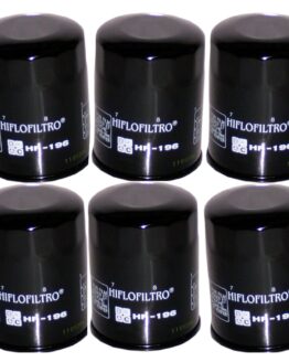 HF196 Oil Filter - Black - 6 Pack