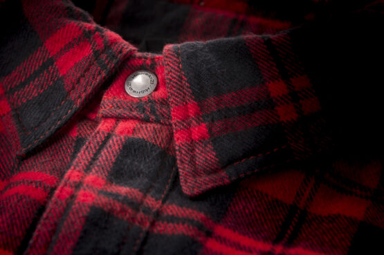 Highway 21 Marksman Flannel Black/Red Medium Men's Riding Shirt - Image 3
