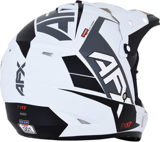 FX-17 Full Face Offroad Helmet Matte White 2X-Large - Image 4