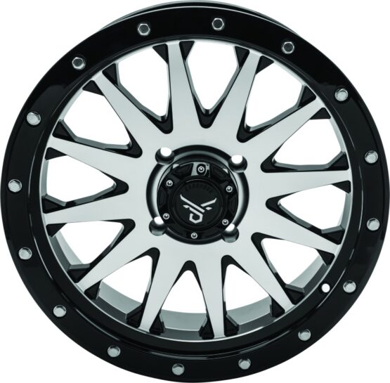 QuadBoss Wagon Wheel 20x7 4+3 4/137 Black/Machined