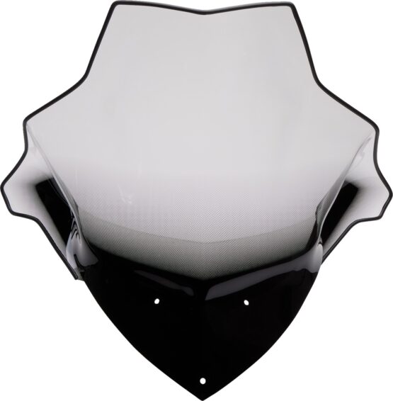 Powermadd Cobra Mid Windshield Clear/Black 17in For Arctic Cat ProCross/ProClimb