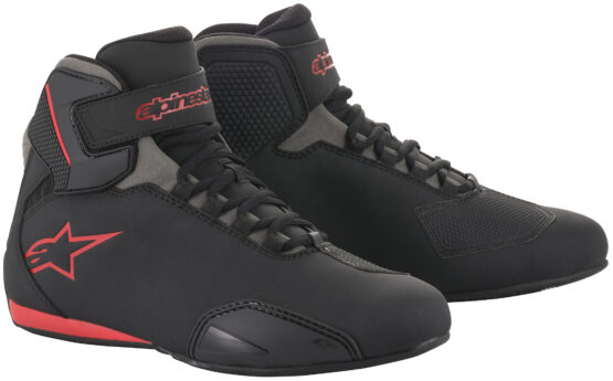 Alpinestars Sektor Riding Shoe Black/Gray/Red Size 9.5