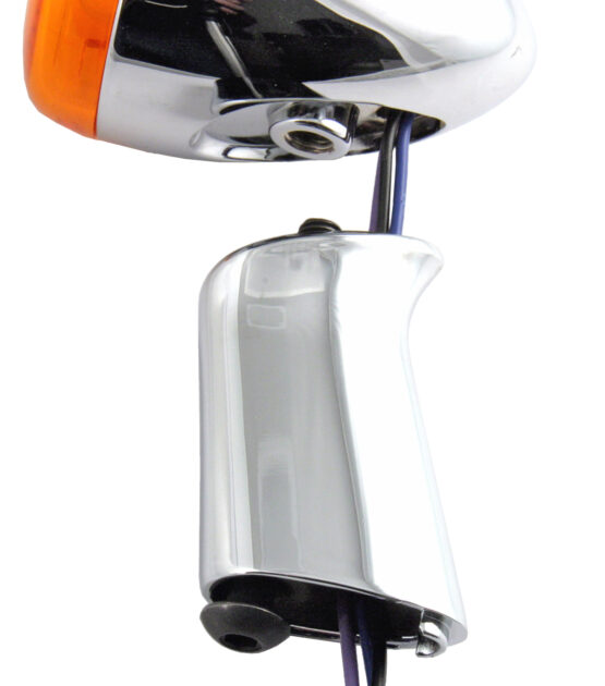 Chris Products Rear Turn Signal Brackets Chrome Fits FX Models
