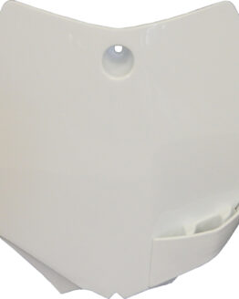 Front Number Plate - White