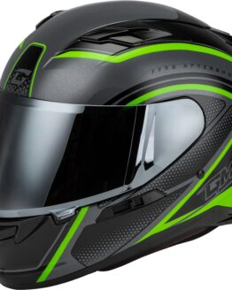 GMAX FF-98 Aftershock Helmet Grey/Neon Green Medium