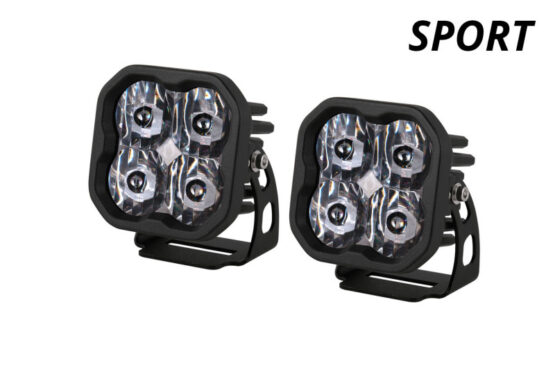 SS3 LED Pod Sport - White SAE Fog Standard (Pair) - Image 3