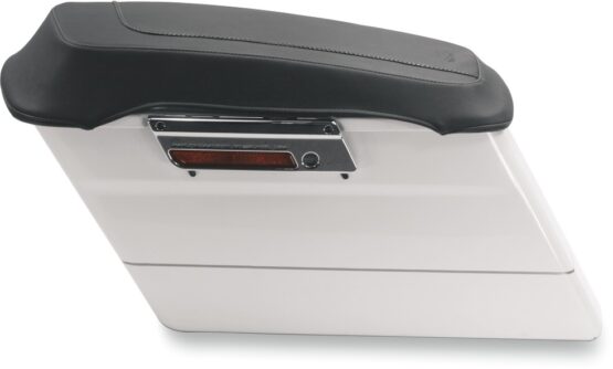 Mustang Saddlebag Lid Covers Vintage Black Plain