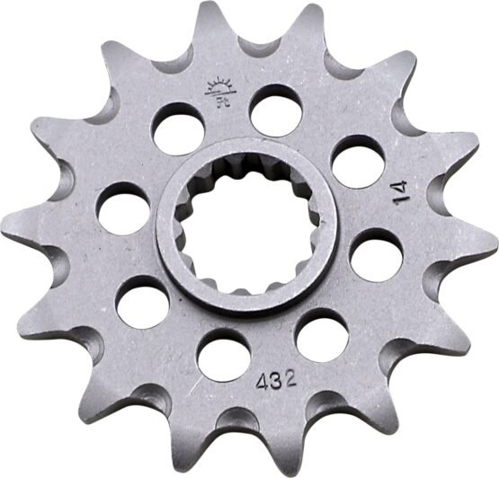 Front Steel Countershaft Sprocket Self Cleaning - 14 Tooth 520