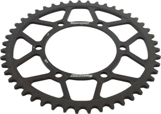 Supersprox Steel Rear Sprocket 47T Black 520 Fits Honda/Kawasaki/Yamaha - Image 2