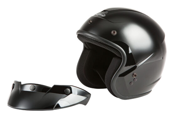 GMAX Youth OF-2Y Open Face Helmet Black Youth Large - Image 2