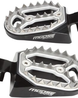 Qualifier Footpegs Black/Silver