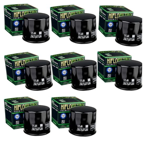 HF515 HIFLOFILTRO Premium Oil Filter For Royal Enfield 650 - 8 Pack