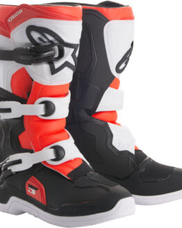Tech 3S Boots Black/White/Red Size 3