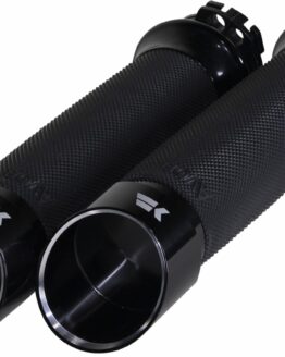 Khrome Werks Edge Custom Contour Cable Grips Black Pair For Harley 1 in