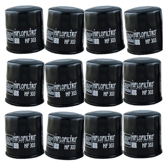 HF303 Oil Filter - Black - 12 Pack