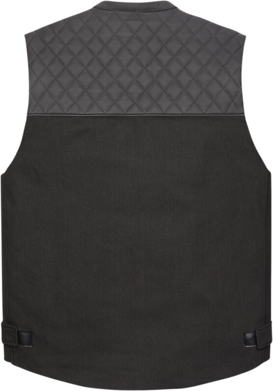 ICON Chamonix Denim Vest Black Men's 2XL - Image 2