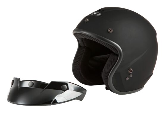 GMAX OF-2 Open-Face Helmet Matte Black - Large - Image 5