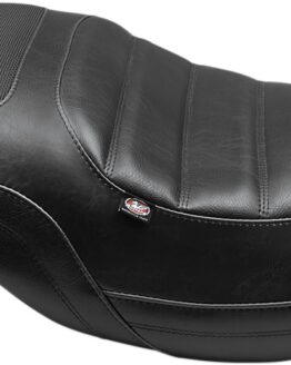 Tripper Horizontal Tuck and Roll Vinyl 2-Up Seat - Black