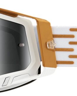 Racecraft 2 Mayfair / Gold / White Goggles - Silver Mirrored Lens