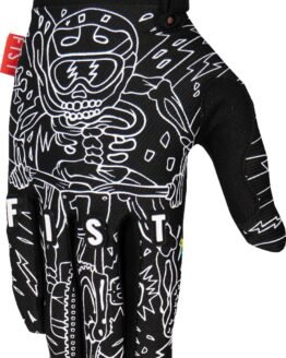 FIST Youth Strapped Sam Hill Red Label G.O.A.T. Gloves - Medium Black/White