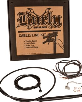 Extended Black Control Cable Kit for 14" Gorilla Bars