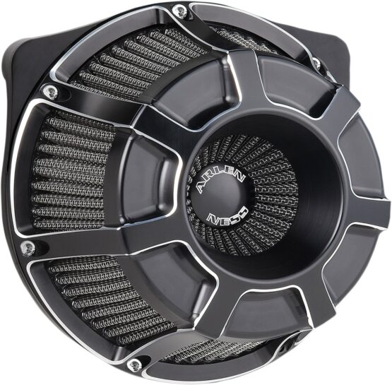 Arlen Ness Inverted Beveled Black Air Cleaner Kit