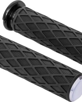 Arlen Ness Diamond Grips Chrome TBW 1in Harley-Davidson