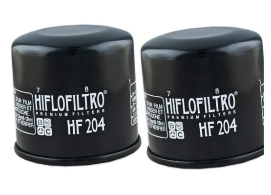 HF204 Oil Filter - Black - 2 Pack