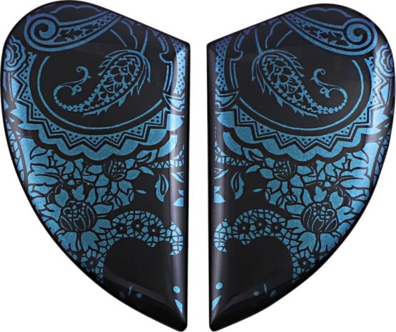 ICON Airform Helmet Side Plates Blue Chantilly Opal One Size