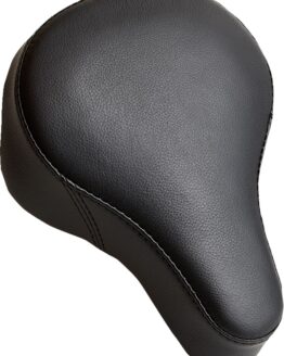 AIRHAWK Medium Smooth Bike Seat Cover Black Leather