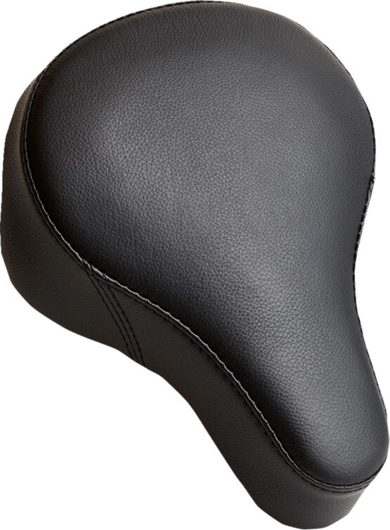 AIRHAWK Medium Smooth Bike Seat Cover Black Leather